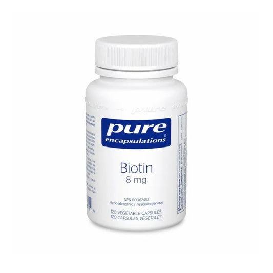 Pure encapsulations biotin Canadian label sold by natvd.com