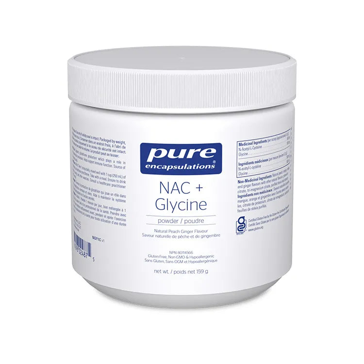 Pure encapsulations NAC + Glycine Powder sold by natvd.com online Canada