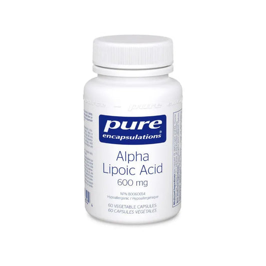 Pure encapsulations Alpha Lipoic Acid 600 mg sold by natvd.com