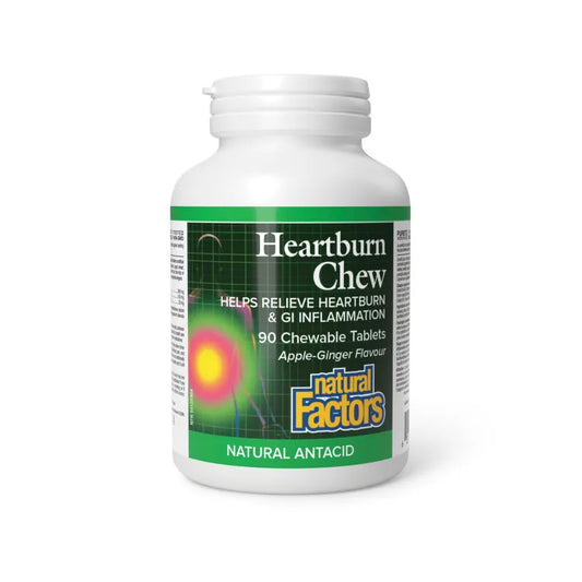 Natural Factors Heartburn Chew 90 Chewable Tablets