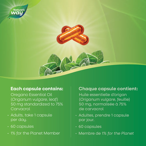 Nature's Way  牛至油 抗氧化膠囊， 60顆