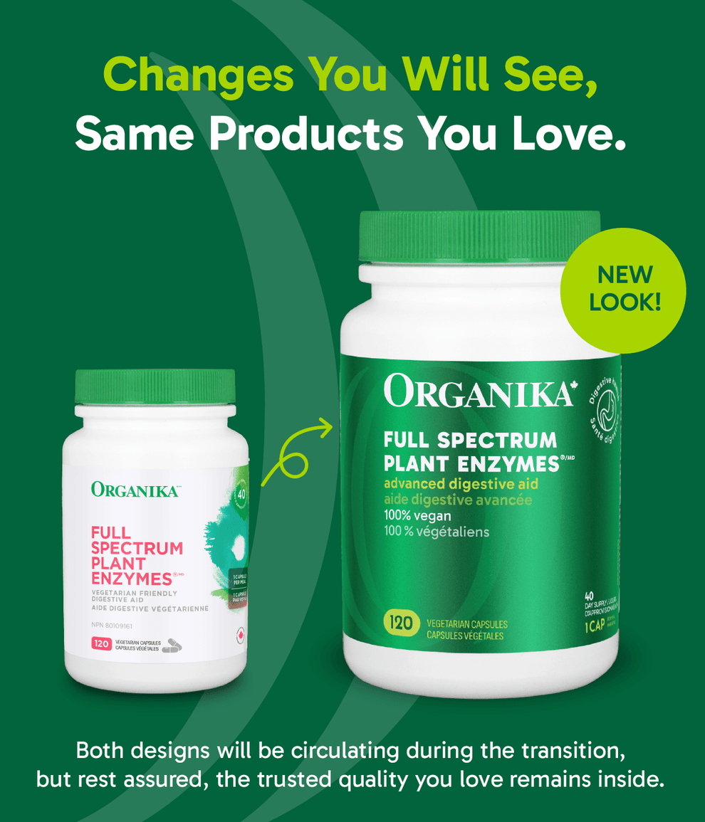 [优惠组合] 6瓶 x Organika 综合植物酵素，帮助消化通肠保胃壁，500毫克，60粒素食胶囊