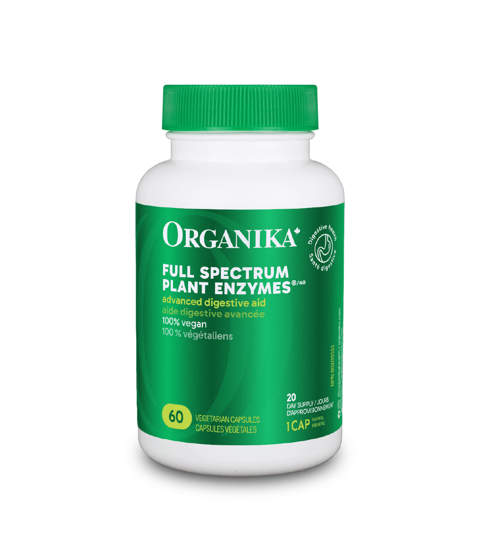 [优惠组合] 6瓶 x Organika 综合植物酵素，帮助消化通肠保胃壁，500毫克，60粒素食胶囊