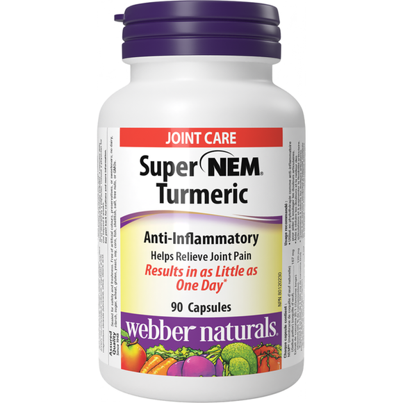 Webber Naturals Super NEM® +姜黄 (关节救星），90 粒胶囊