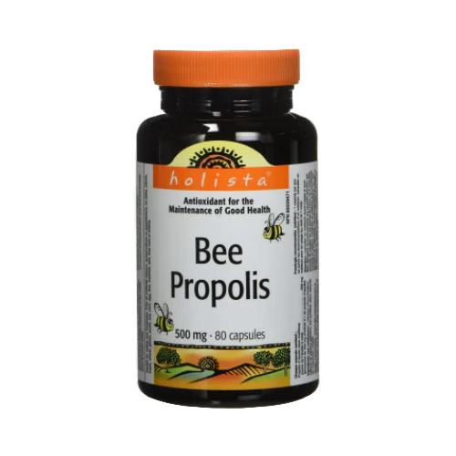 Holista Bee Propolis supplement bottle on a white background Natural Vitamin Direct Inc natvd.com Canada