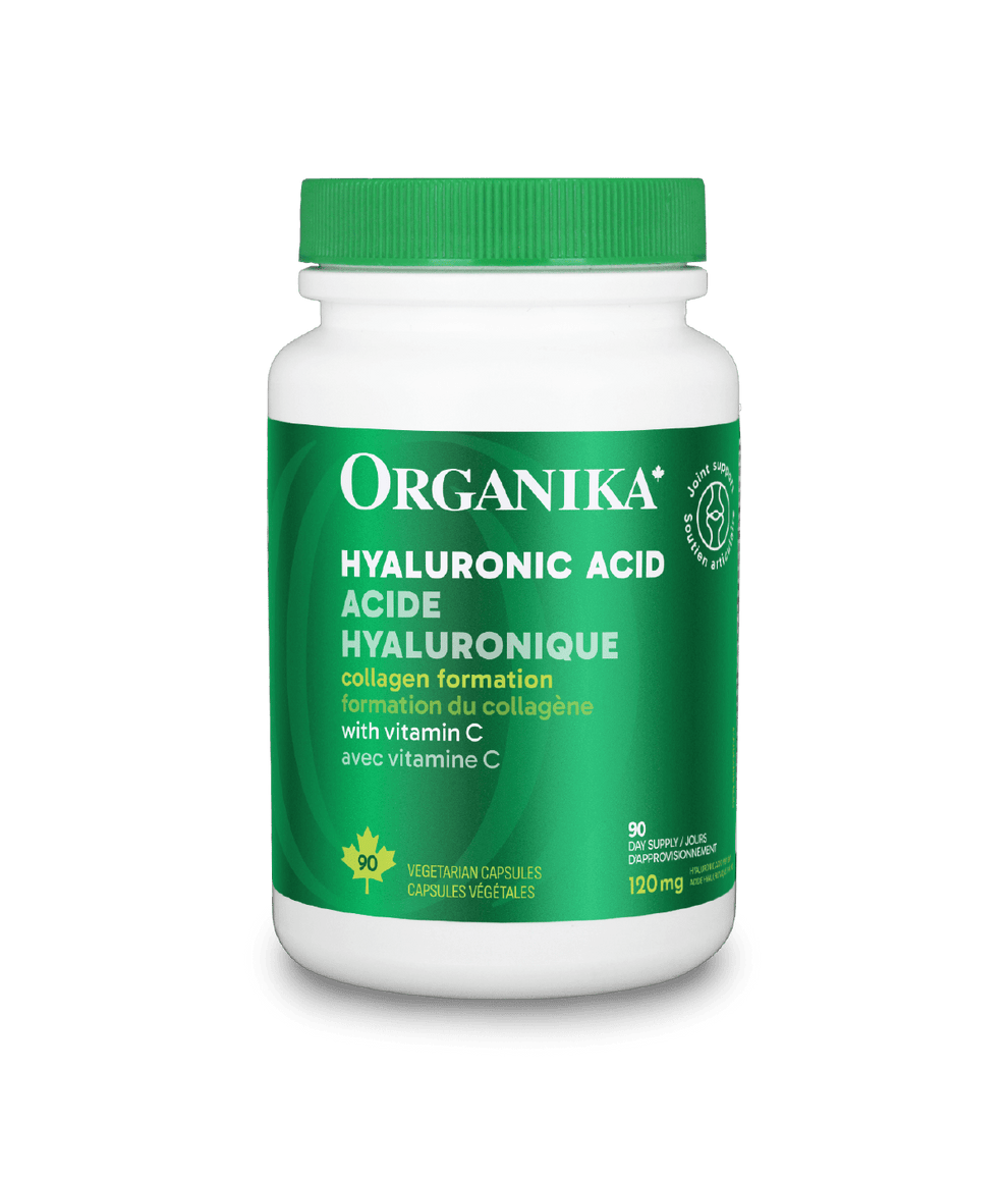 6x Organika Hyaluronic Acid + Vitamin C 120mg 90 vegetarian capsules Bundle