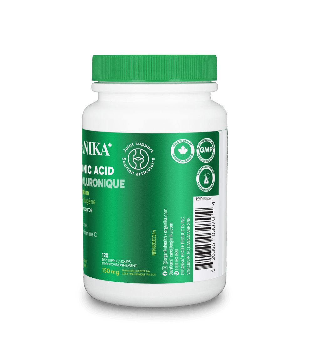 6x Organika Hyaluronic Acid + Vitamin C 150mg 100g powder Bundle