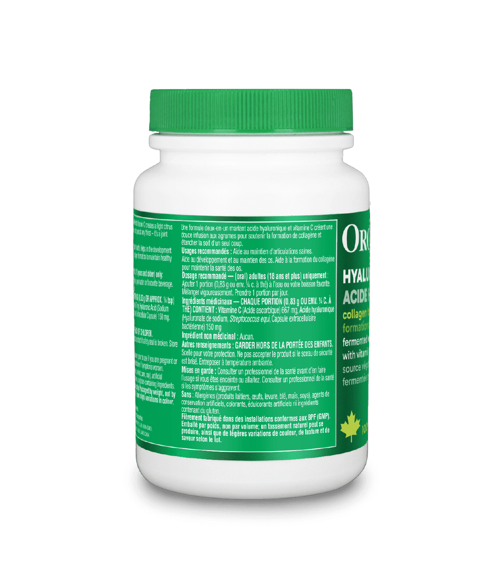 6x Organika Hyaluronic Acid + Vitamin C 150mg 100g powder Bundle