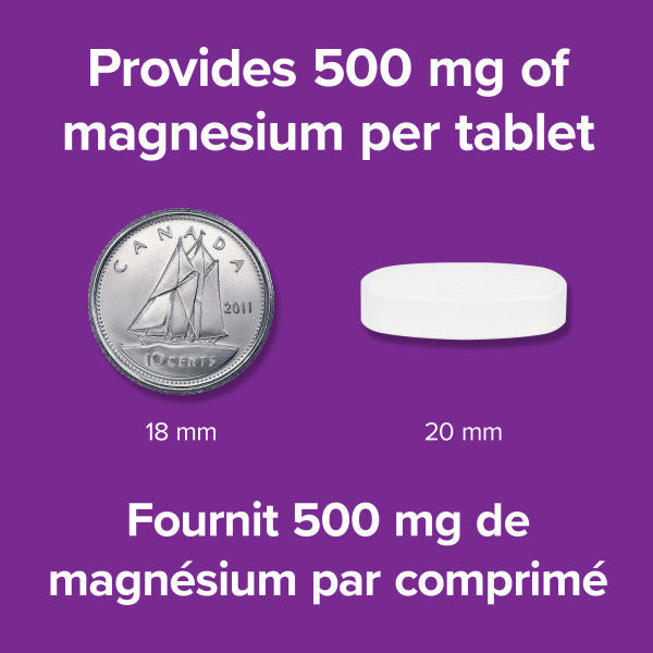 Webber Naturals Magnesium 500mg，150 tablets（Value Size）