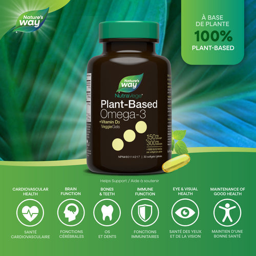 NutraVege Plant Based Omega-3 softgel canada