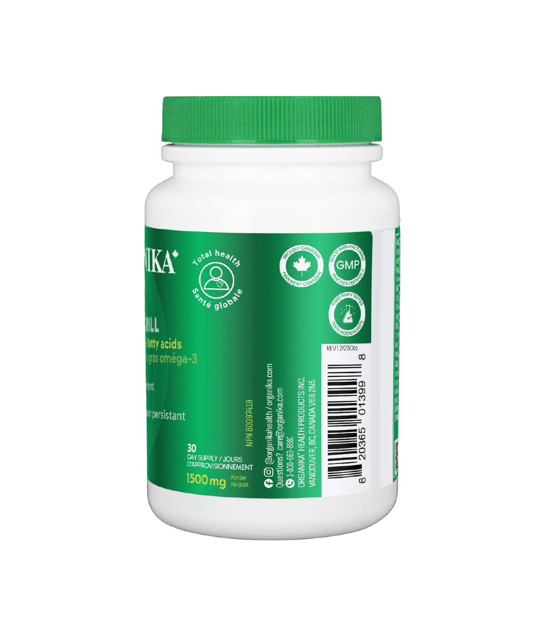 6x Organika Krill Oil 500 mg 90 softgels Bundle