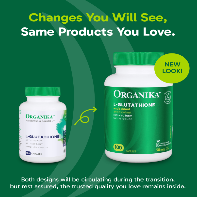 Organika 左旋谷胱甘肽, 50毫克, 100粒膠囊