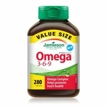 【清仓特价】Jamieson Omega 3-6-9 鱼油，280 粒软胶囊 有效期至2026年1月