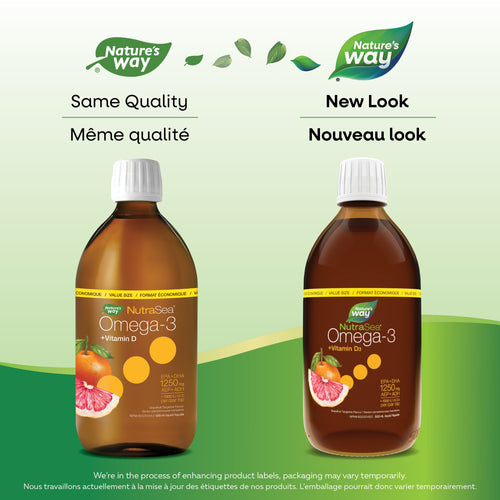 NutraSea + D Omega-3 +維生素D，葡萄柚橘子口味，500毫升