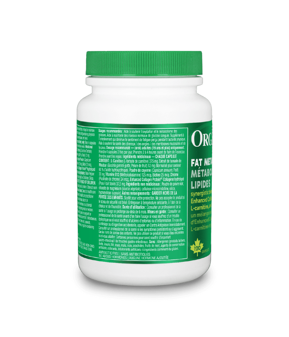6x Organika Fat Metabolizer 120 Capsules Bundle