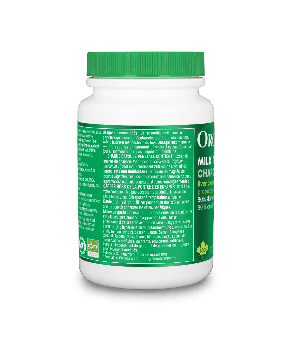 [优惠组合] 6瓶x Organika 高含量奶蓟草保肝素(水飞蓟素)，250毫克，180粒