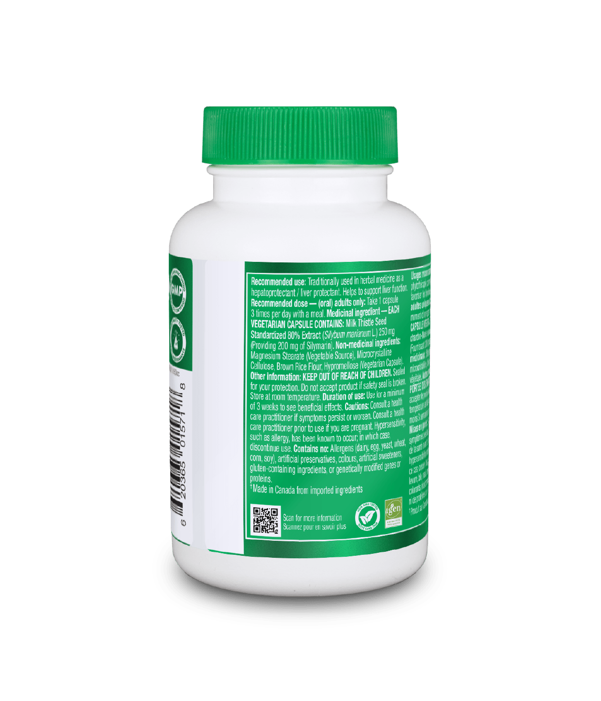 6x Organika Milk Thistle 250mg 90 vegetarian capsules Bundle