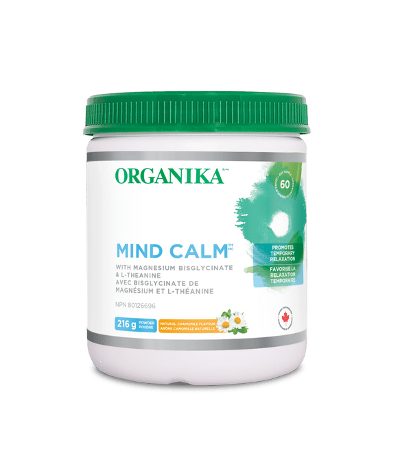 Organika Mind Calm Powder with Magnesium Bisglycinate & L-Theanine, 216 g