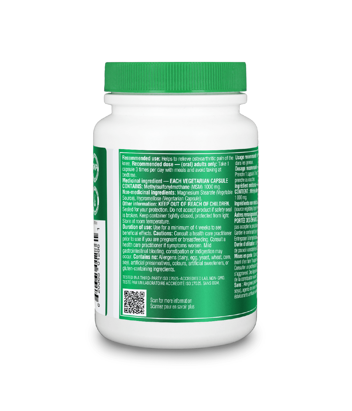 6x Organika MSM (Methyl-Sulfonyl-Methane) 1000 mg 90 veg capsules Bundle