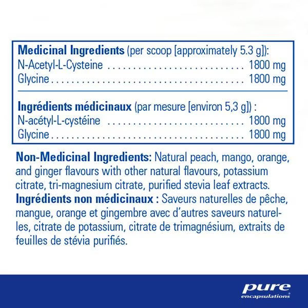 Pure Encapsulations, NAC + Glycine Powder, 159g
