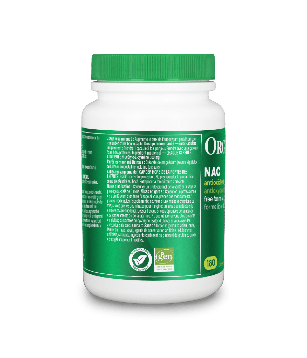 6x Organika NAC (N-Acetyl-L-Cysteine) 500 mg 180 Capsules Bundle