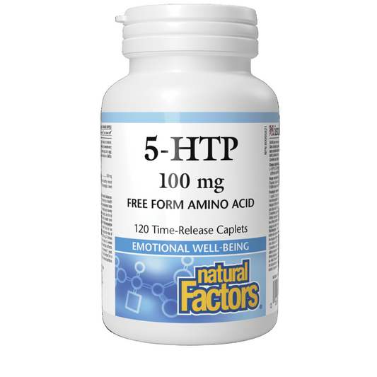 Natural Factors 5HTP 100 毫克，120 顆緩釋膠囊