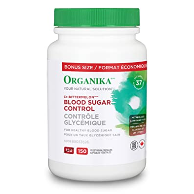 Organika Blood Sugar Control CR-Bitter Melon 50 mcg Bonus Size 120+30 capsules