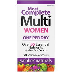 Webber Naturals Women's Most Complete Multi, 90 Vegetarian Capsules