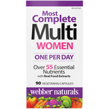 Webber Naturals Women's Most Complete Multi, 90 Vegetarian Capsules