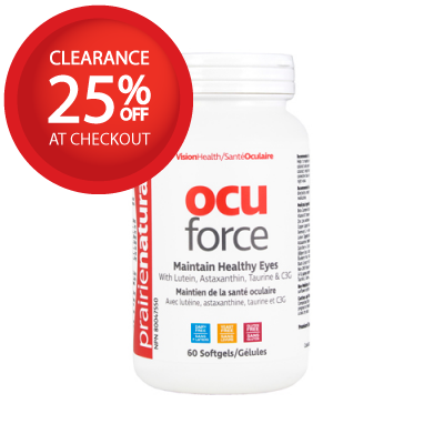 【clearance】Prairie Naturals Ocu-Force w/ Lutein 60 softgels Exp: Aug 2027