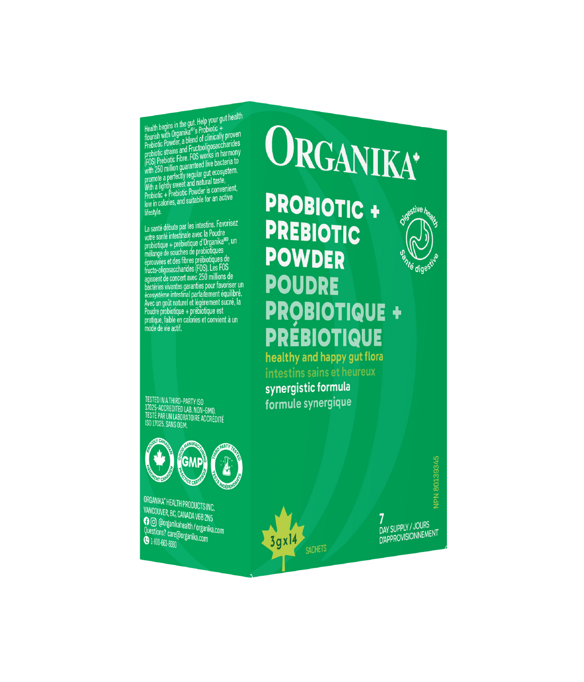 6x Organika Probiotic + Prebiotic Powder, 3g x 14 sachets Bundle