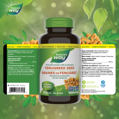 Nature's Way Fenugreek Seed 610mg, 180 caps