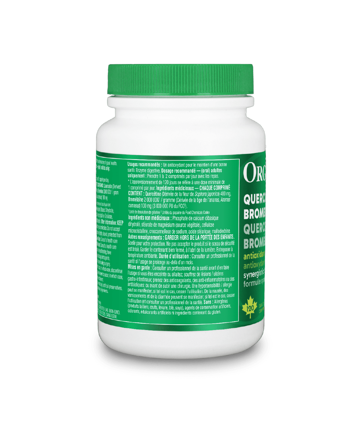 6x Organika Quercetin with Bromelain 500mg 120 caplets Bundle