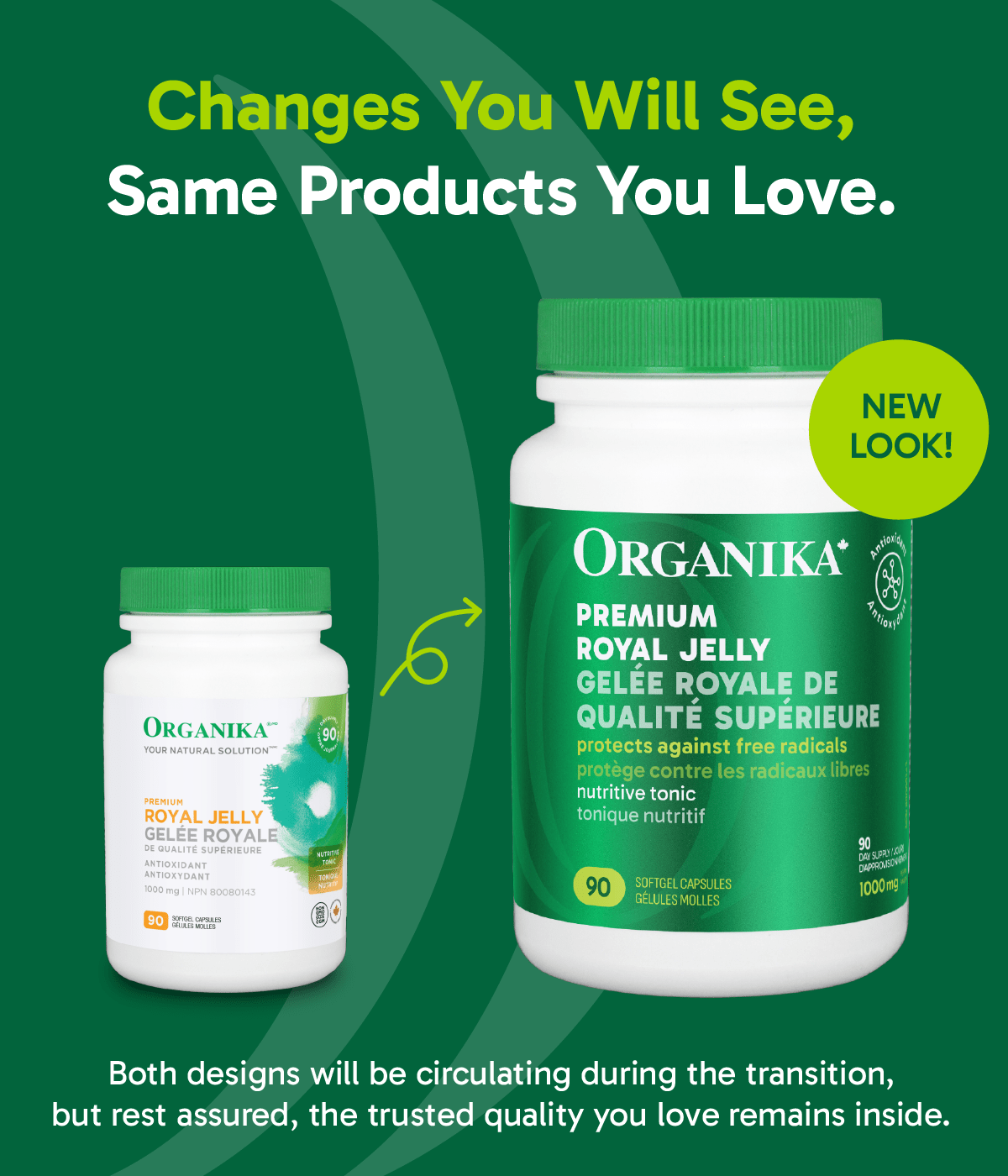 6x Organika Royal Jelly 1000mg 90 softgels Bundle