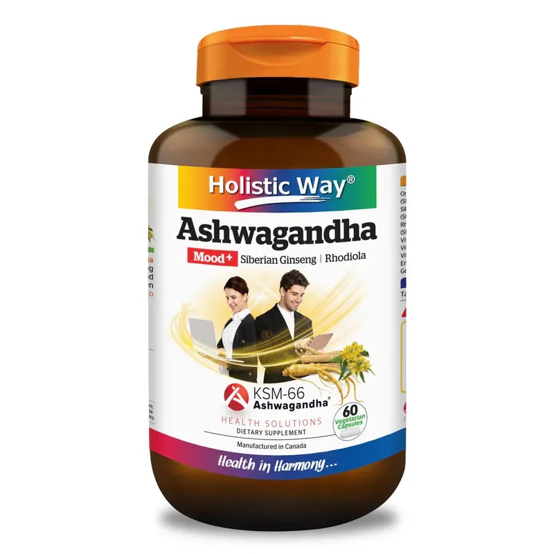 Holistic Way Ashwangandha Mood+，60粒素食胶囊