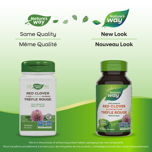 Nature's Way Red Clover Blossom and Herb 100 caps New look