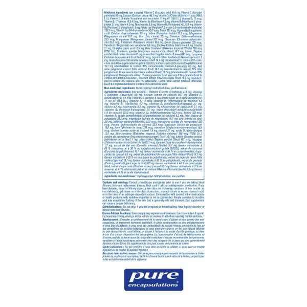 Pure Encapsulations女性複合營養素膠囊 180粒 保證每日營養攝入 提升整體狀態