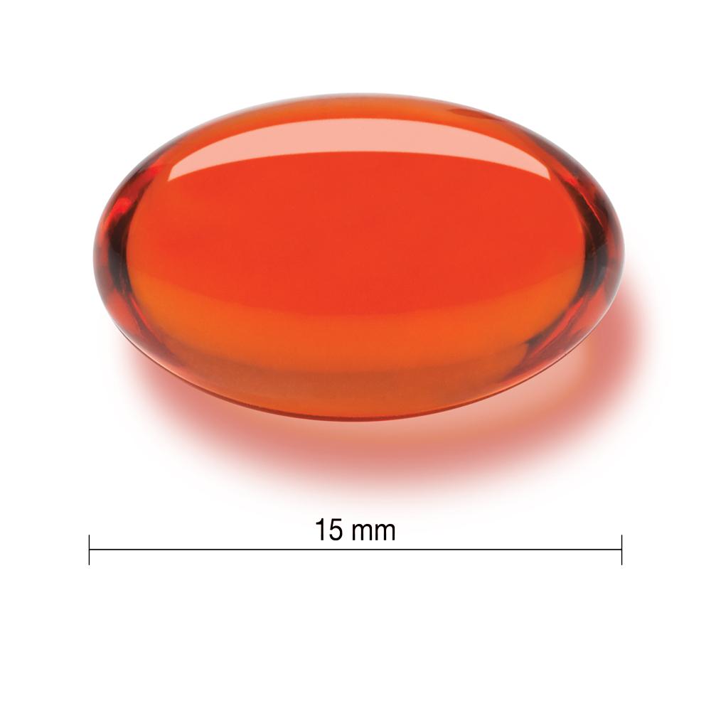 Jamieson Omega Krill Plus 500 mg, 60 softgels 健美生 softgel measures 15 mm length