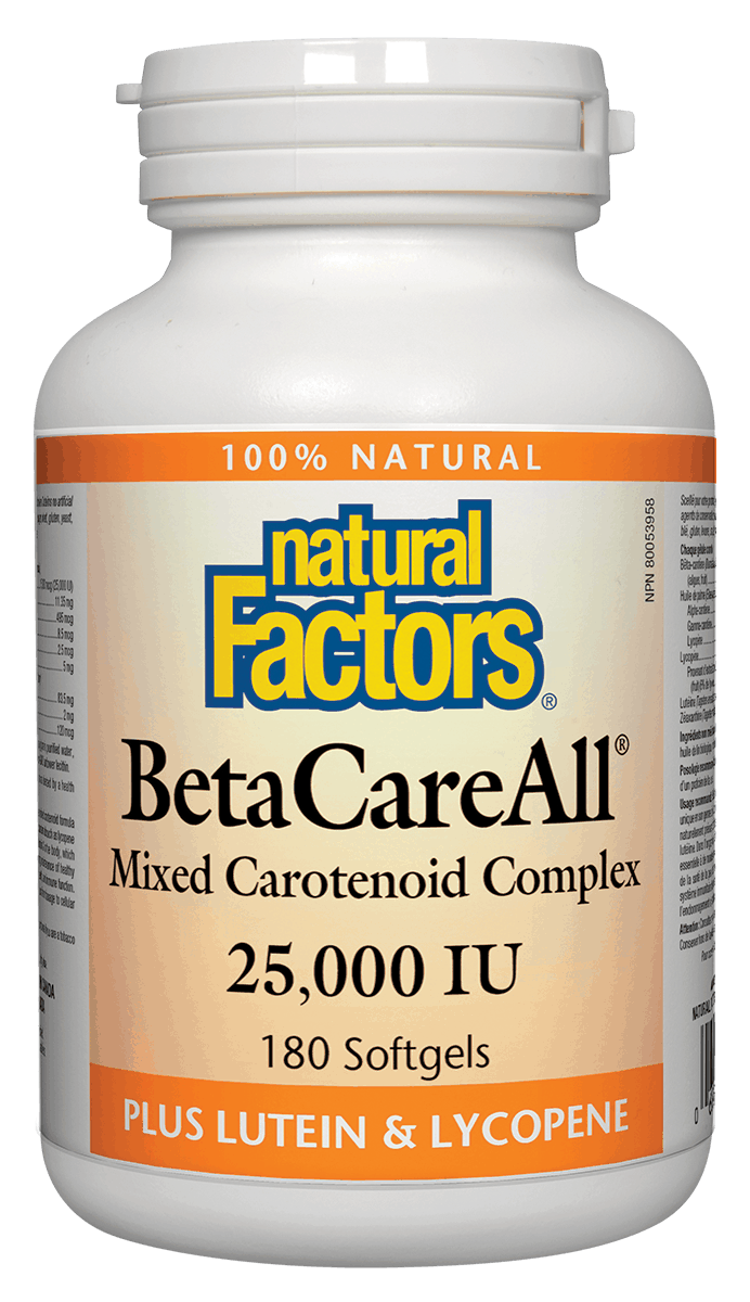 然自自然 Natural Factors BetaCareAll , 180 softgels 