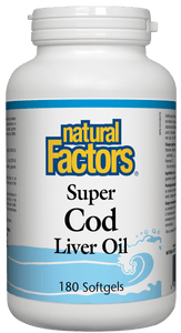 Natural Factors 超级鱼肝油(深海鳕鱼), 180粒软胶囊