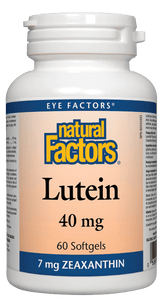 Natural Factors Lutein 40 mg 60 softgels