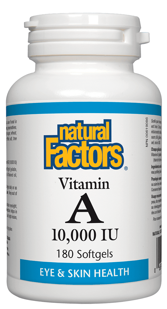 维生素A (Vitamin A), 10,000iu, 180颗