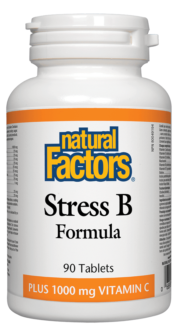 Natural Factors 抗壓維生素B配方,90錠