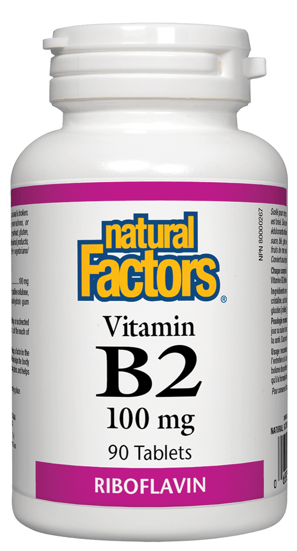Natural Factors 維生素 B2 100毫克 90片