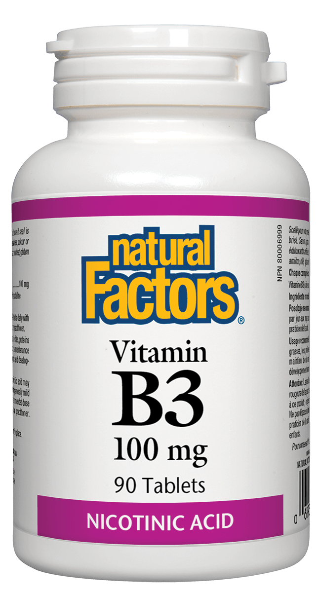 然自自然 Natural Factors Vitamin B3 100 mg 90 tablets