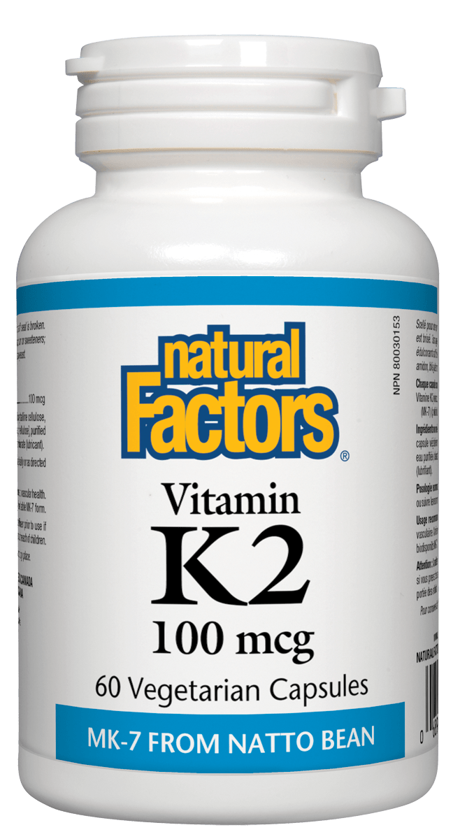 Natural Factors 维生素 K2 100 微克，60粒素食胶囊