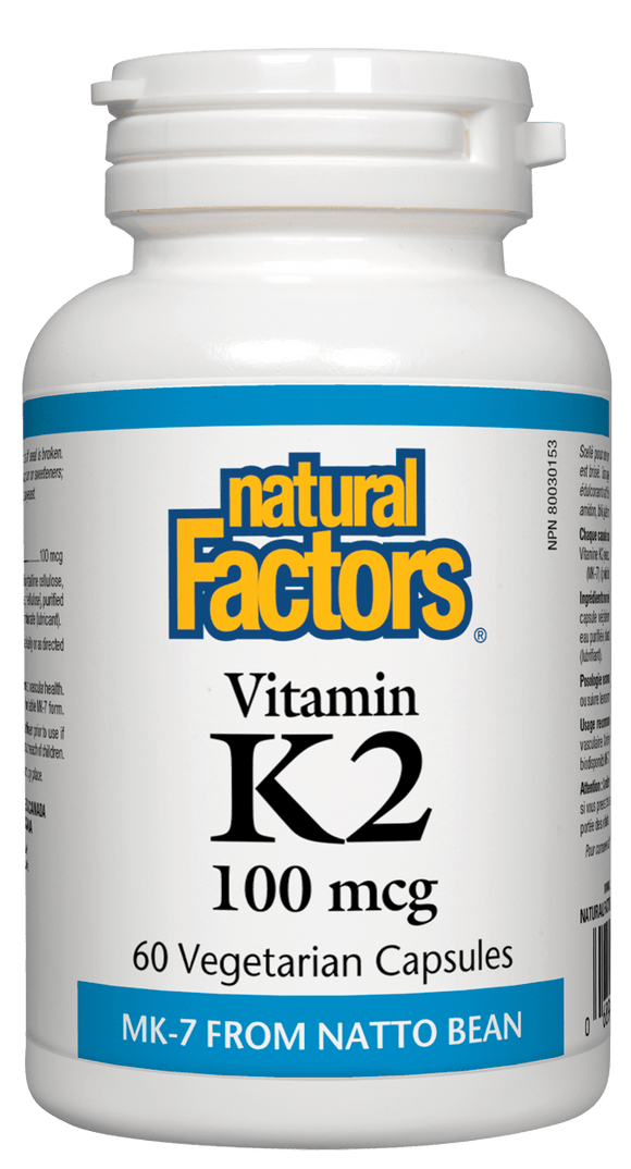 Natural Factors 维生素 K2 100 微克，60粒素食胶囊