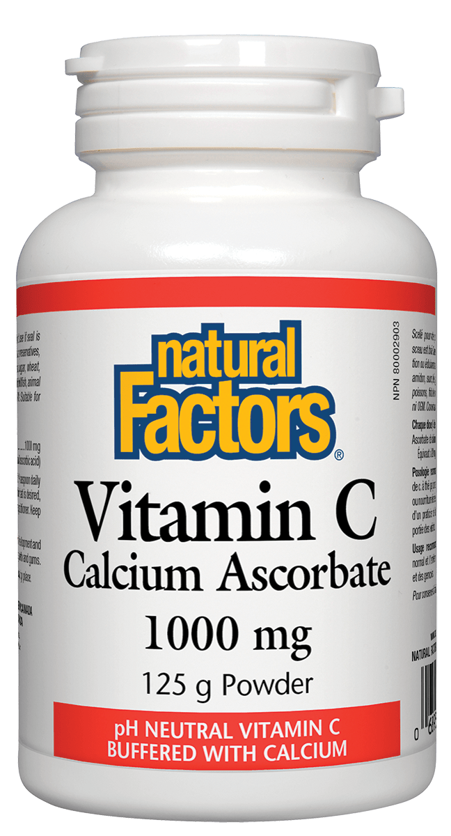 Natural Factors Vitamin C 1000 mg Cal Ascorbate Powder 125 g