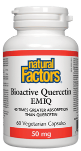 Natural Factors  生物活性槲皮素EMIQ抗过敏，50毫克，60素食胶囊