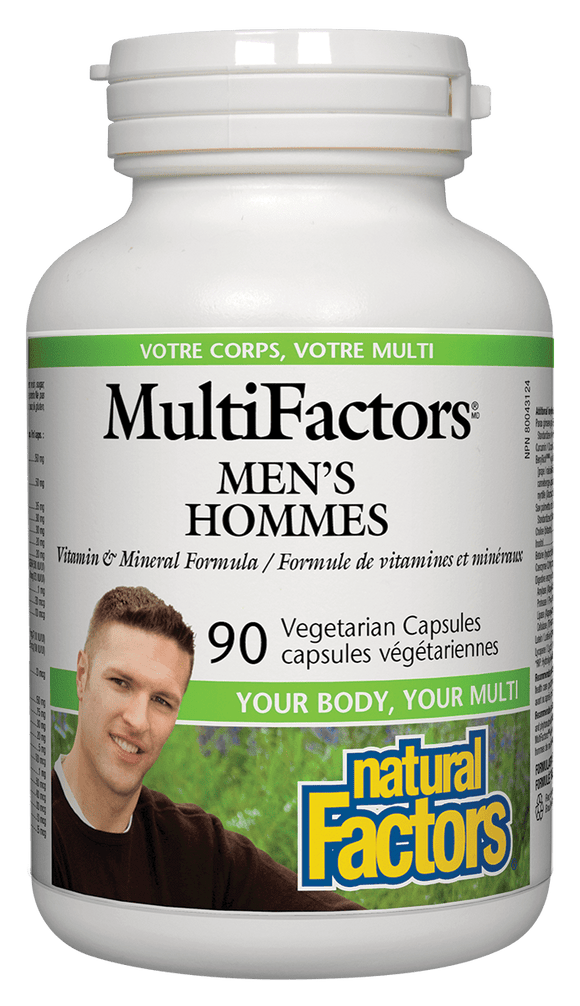 Natural Factors MultiFactors Men's, 90 VegiCap
